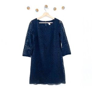 NWT J. Crew Factory 3/4 Sleeve Lace Shift Dress